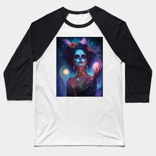 Catrina Beauty Baseball T-Shirt by Absinthe Society 